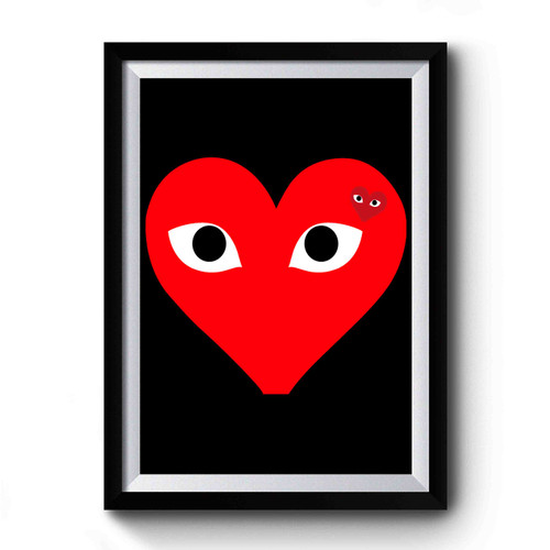 COMME des GARÇONS ロゴ アートフレーム Comme Des Garcons Play Premium Poster